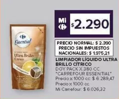 Ultra - LIMPIADOR LÍQUIDO ULTRA BRILLO CITRICO