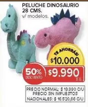PELUCHE DINOSAURIO