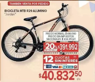 BICICLETA MTB R29 ALUMINIO