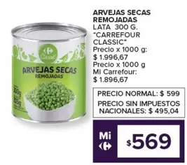 Carrefour - ARVEJAS SECAS REMOJADAS