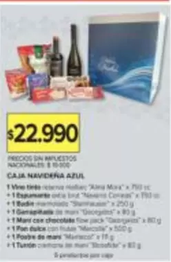 Navarro Correas - CAJA NAVIDEÑA AZUL