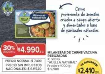 X$ - MILANESAS DE CARNE VACUNA REBOZADAS