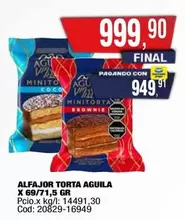 Aguila - ALFAJOR TORTA