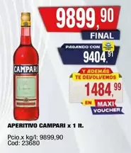 Campari - APERITIVO x 1 lt
