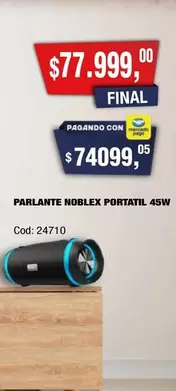 Noblex - NOBLEX PORTATIL 45W