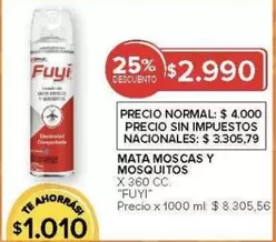 Fuyi - MATA MOSCAS Y MOSQUITOS