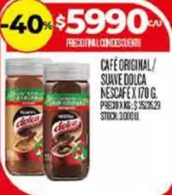 Nescafé - CAFÉ ORIGINAL/ SUAVE DOLCA