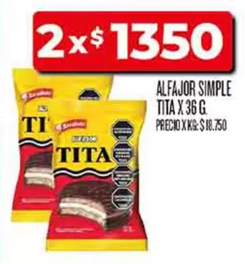 Tita - ALFAJOR SIMPLE TITA