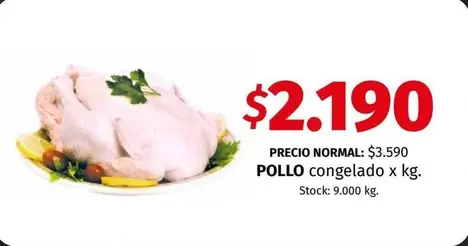 X$ - POLLO congelado x kg