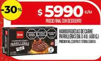 Dia - HAMBURGUESAS DE CARNE PARRILLERAS