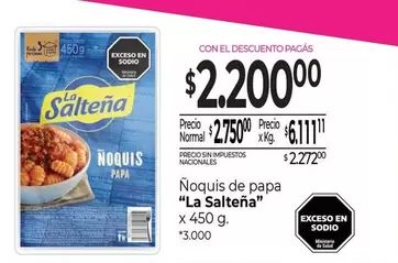 La Salteña - Noquis de papa