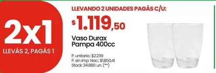 Durax - Vaso  Pampa 400cc