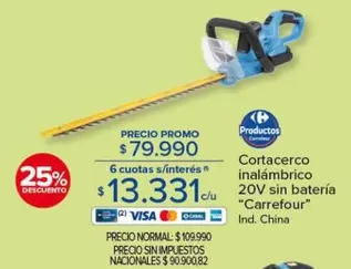 Carrefour - Cortacerco inalámbrico