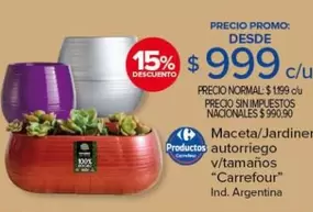 Carrefour - Maceta/Jardiner
