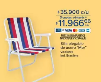 Mor - Silla plegable de acero