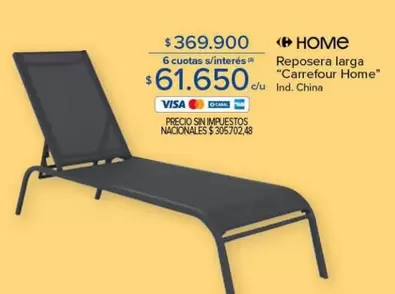 Carrefour home - Reposera larga