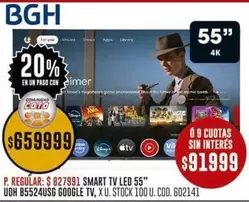 BGH - SMART TV LED 55"