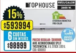 X$ - AIRE ACONDICIONADO SPLIT THS26WCEW