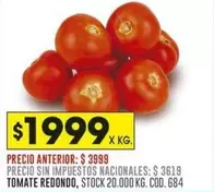 Redondo - TOMATE REDONDO