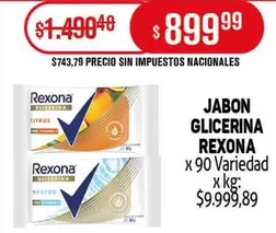 Rexona - JABON GLICERINA
