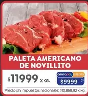 X$ - PALETA AMERICANO DE NOVILLITO