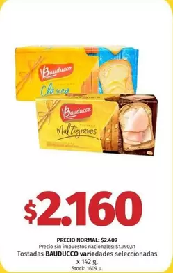 Bauducco - Tostadas variedades seleccionadas