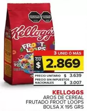 Kellogg'S - Aros De Cereal Frutado Froot Loops