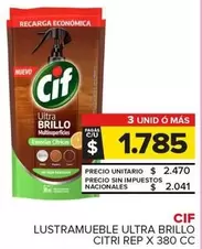 Cif - Lustramueble Ultra Brillo Citri Rep
