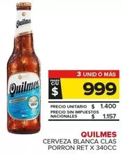 Quilmes - Cerveza Blanca Clas Porron