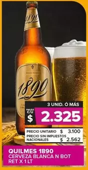 Quilmes 1890 - Cerveza Blanca