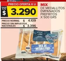 Pampa - Mix De Medallitos Empanados Prefritos