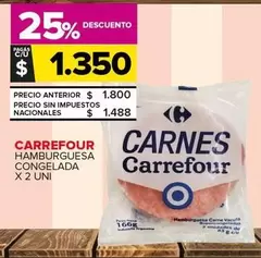 Carrefour - Hamburguesa Congelada