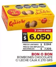 Bon O Bon -  Bombones Chocolate C/ Leche 