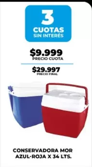 Mor - CONSERVADORA AZUL-ROJA X 34 LTS.