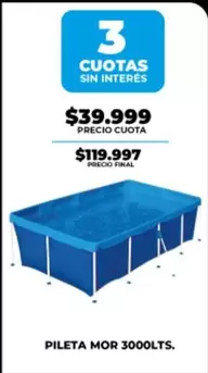 Mor - PILETA MOR 3000LTS.