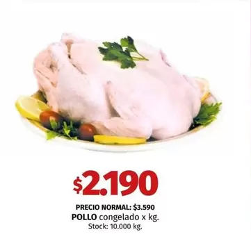 X$ - POLLO congelado x kg.