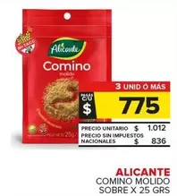 Alicante - Comino Molido