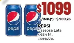 Pepsi - Gaseosa Lata