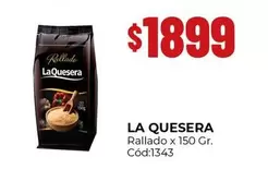 La Quesera - Rallado x 150 Gr. Cód:1343