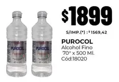 Purocol - Alcohol Fino 70° x 500 ΜΙ.