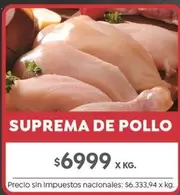 X$ - SUPREMA DE POLLO