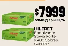 Hileret - Endulzante Stevia Forte