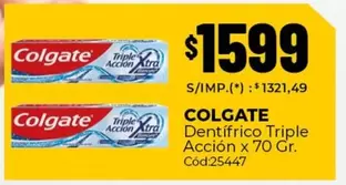 Colgate - Dentifrico Triple Acción