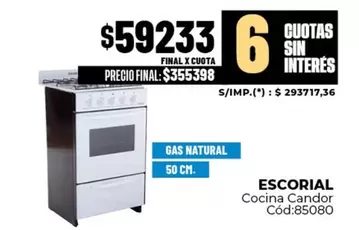 Escorial - Cocina Candor Cód:85080