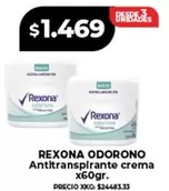 Rexona - ODORONO Antitranspirante crema