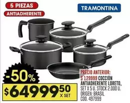Tramontina - COCCIÓN ANTIADHERENTE LORETO
