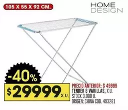 X$ - TENDER 8 VARILLAS