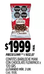 Bariloche - CONFITES MANI CON CHOCOLATE FLOWPACK