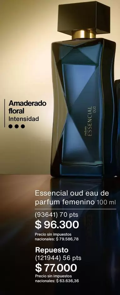 oud eau de parfum femenino 100 ml