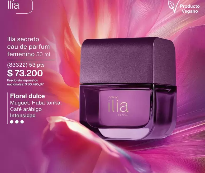 53 - Ilía secreto eau de parfum femenino 50 ml